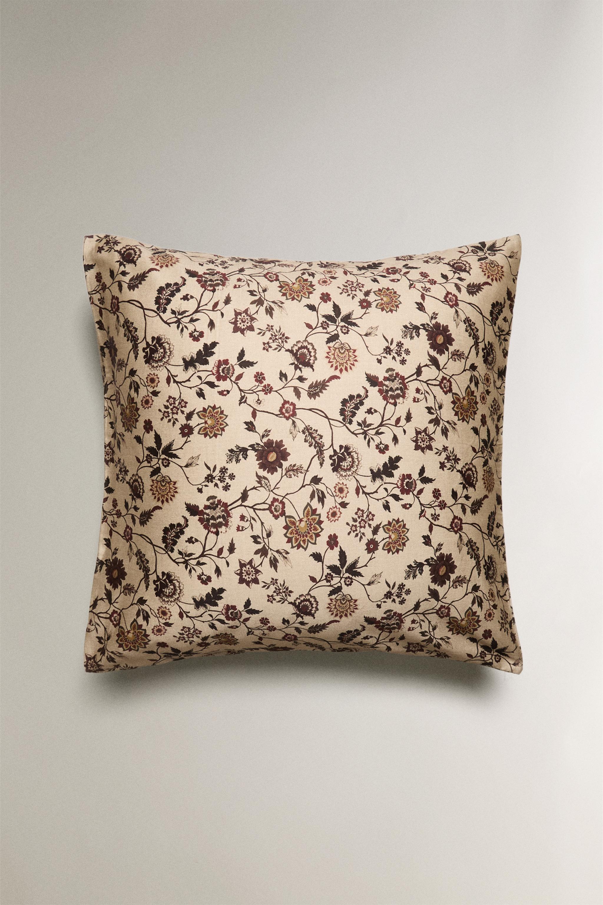 FLORAL PRINT SATEEN PILLOWCASE